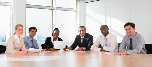 Photo d'un groupe de travail